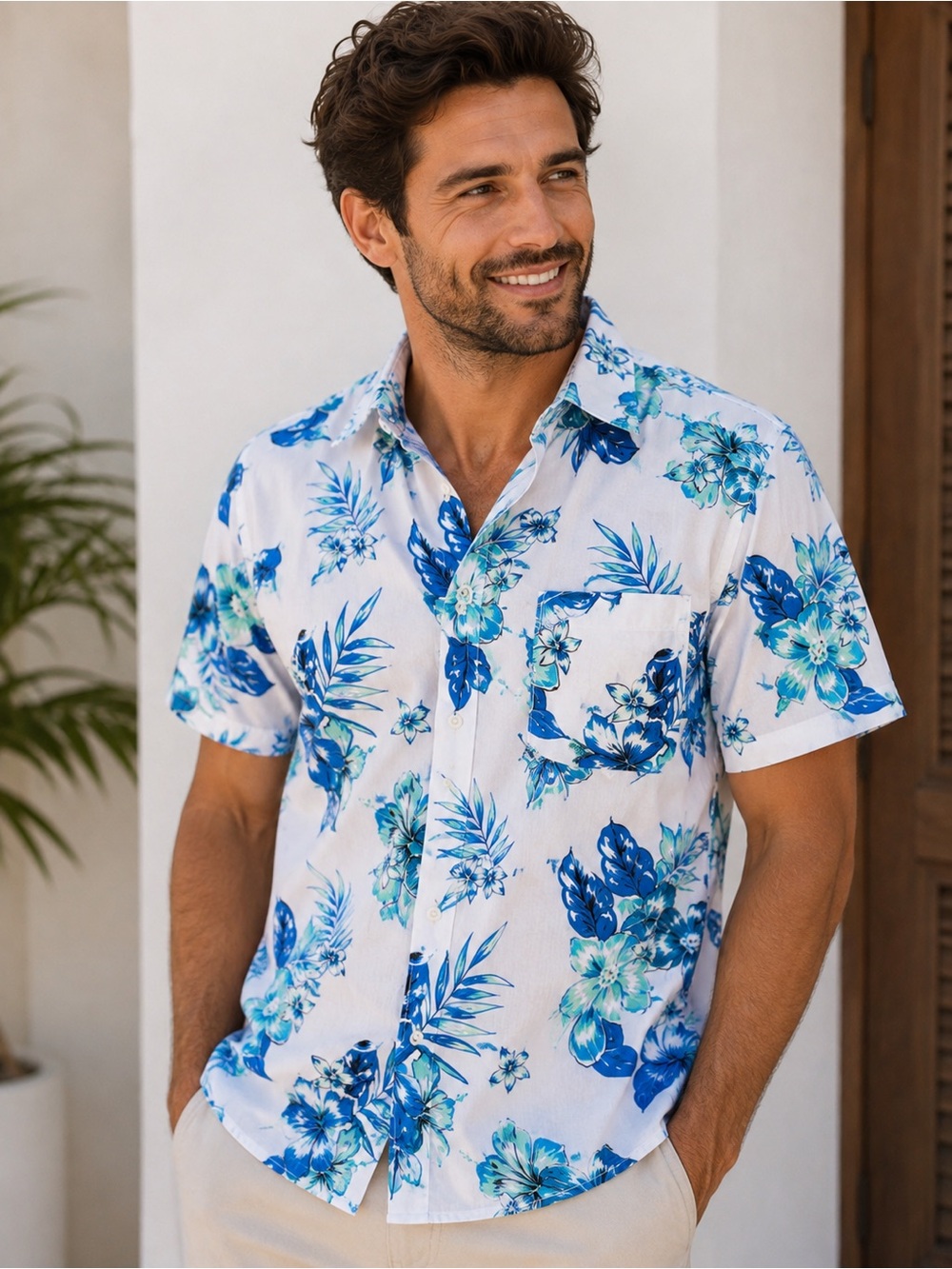 Club Room Short-Sleeve Button-Up Shirt